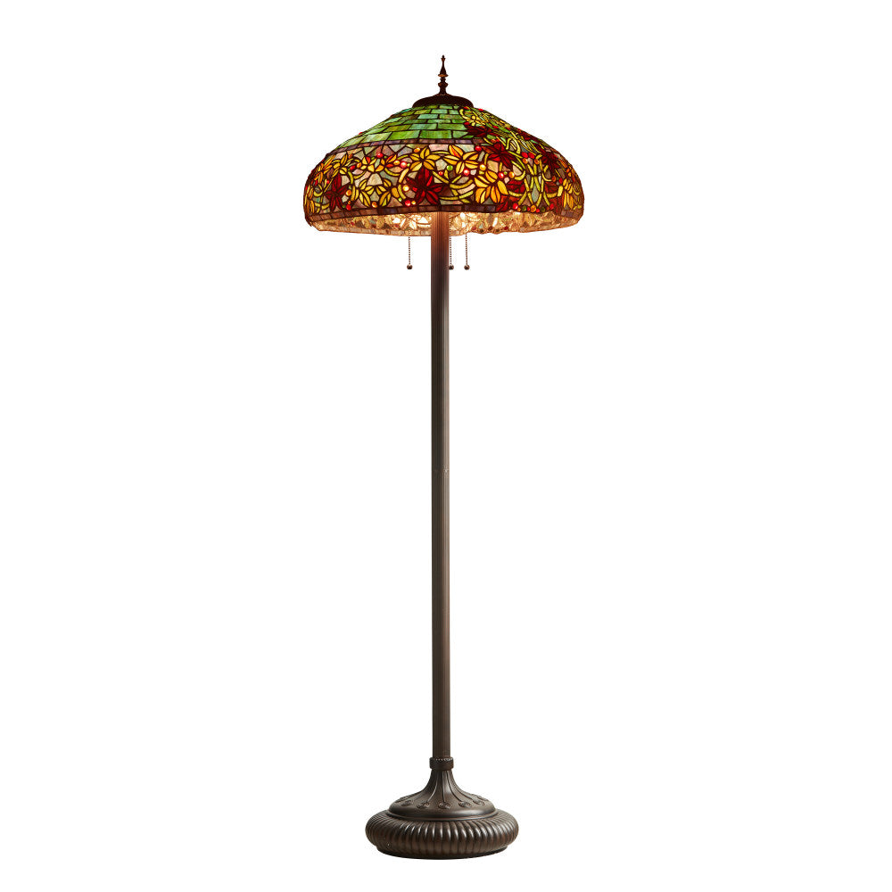 65"H Hampstead Tiffany Style Stained Glass Floor Lamp