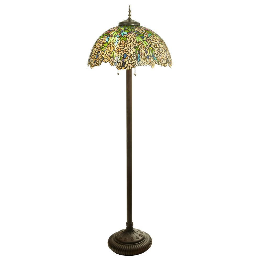 65" H Gwendoline Tiffany-Style Stained Glass Floor Lamp