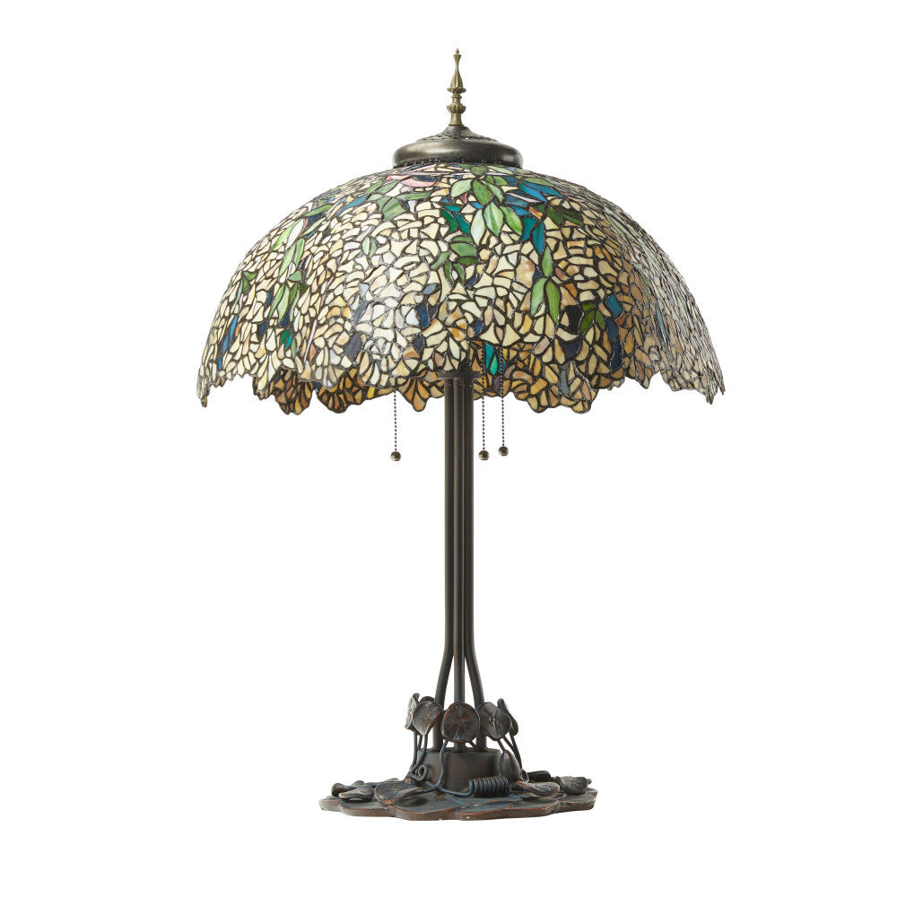 31.75" H Laburnum Tiffany-Style Stained Glass Table Lamp