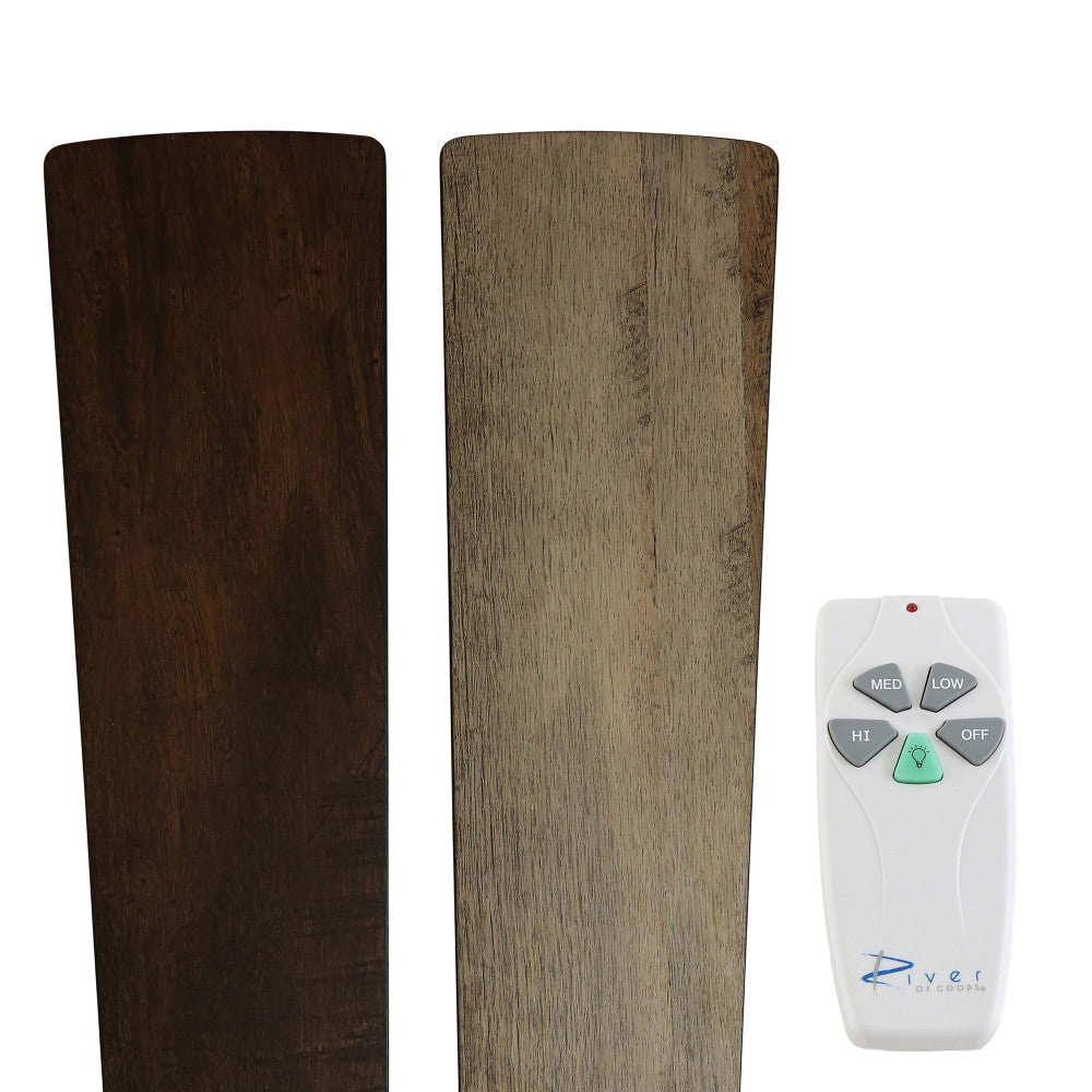 52"W Monroe 5-Blade Remote-Controlled Ceiling Fan