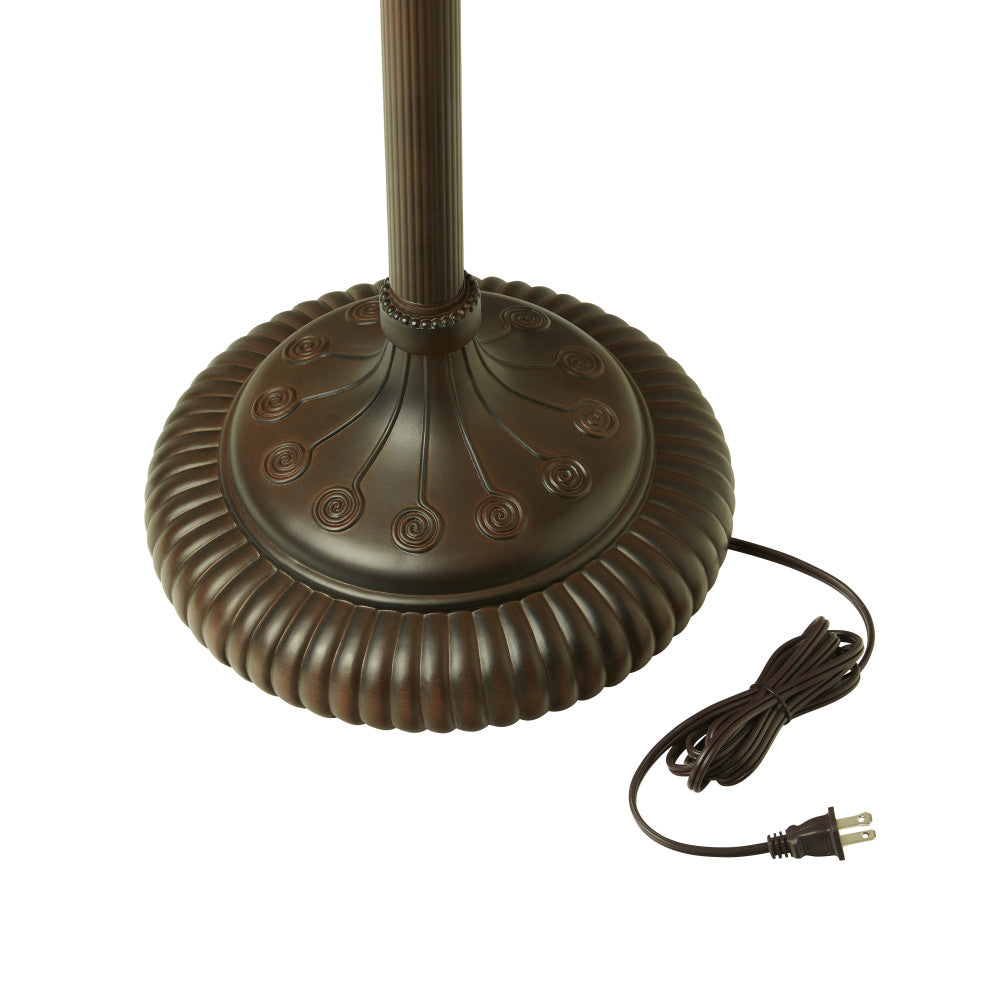 65" H Gwendoline Tiffany-Style Stained Glass Floor Lamp