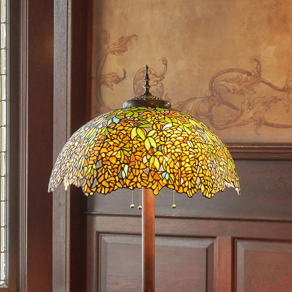 65" H Gwendoline Tiffany-Style Stained Glass Floor Lamp