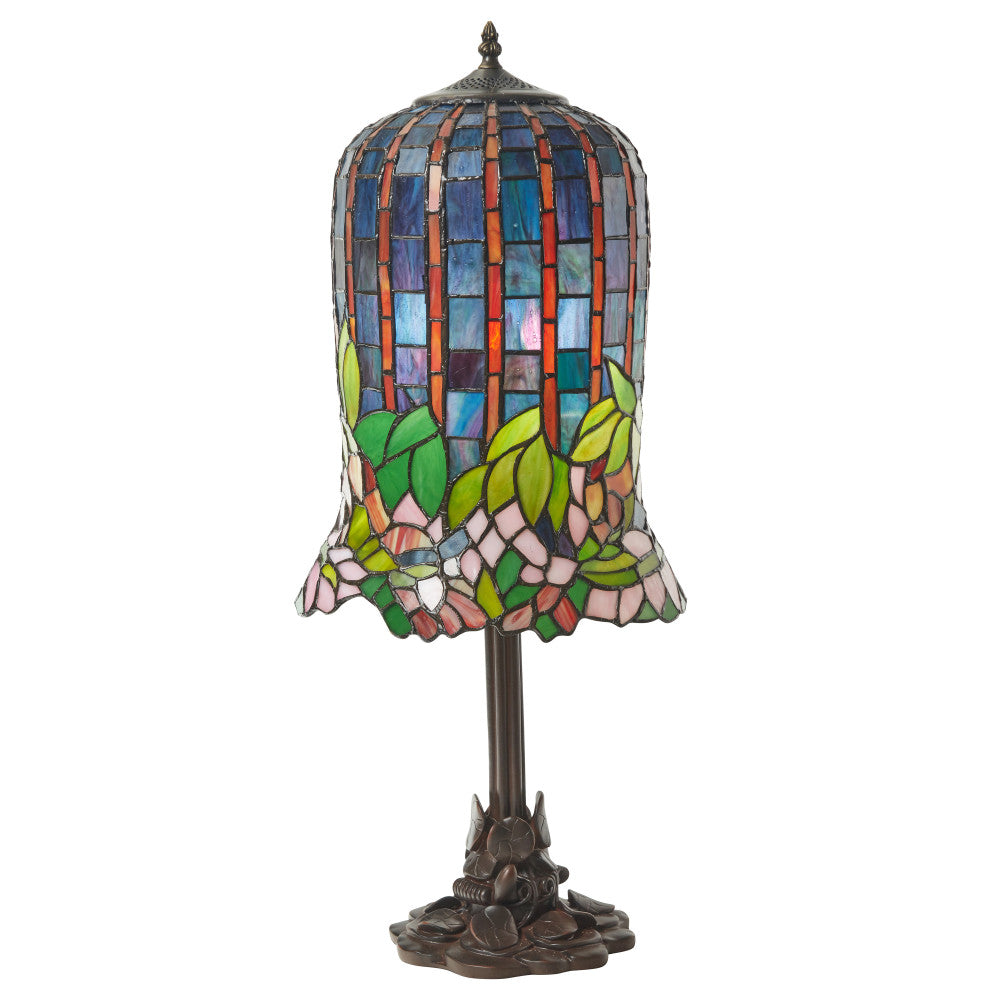 26" H Pond Lily Tiffany-Style Stained Glass Table Lamp