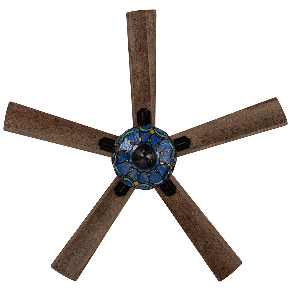 52"W Monroe 5-Blade Remote-Controlled Ceiling Fan