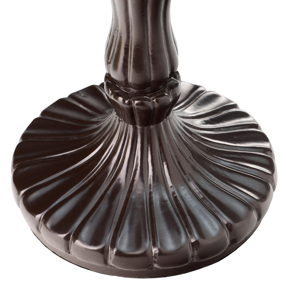 17" H Halston Candlestick Base Dome Shade Table Lamp