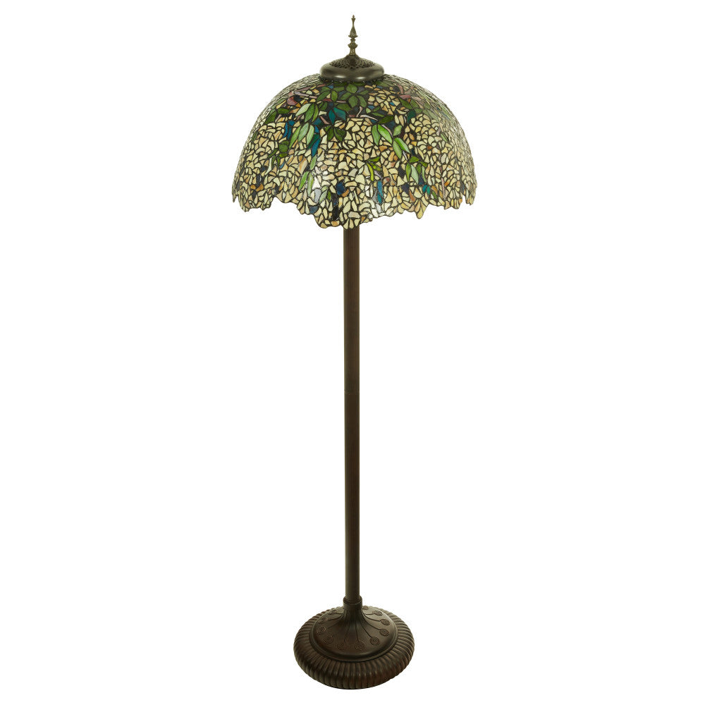 65" H Gwendoline Tiffany-Style Stained Glass Floor Lamp