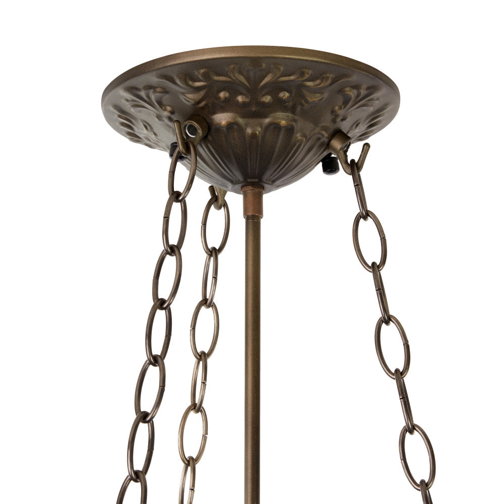 28" H Graceful Azura Unique Tiffany Style Shade Pendant Light