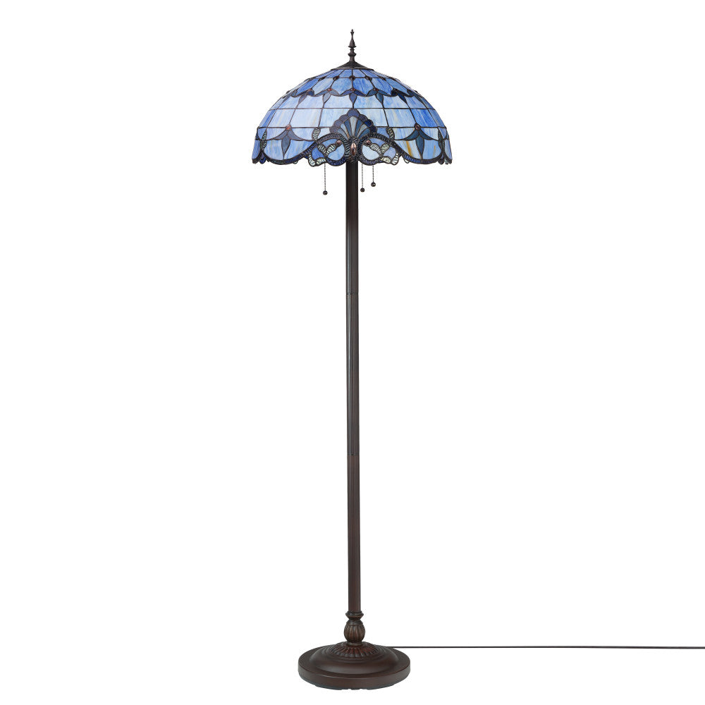 64"H Stained Glass Allistar Floor Lamp