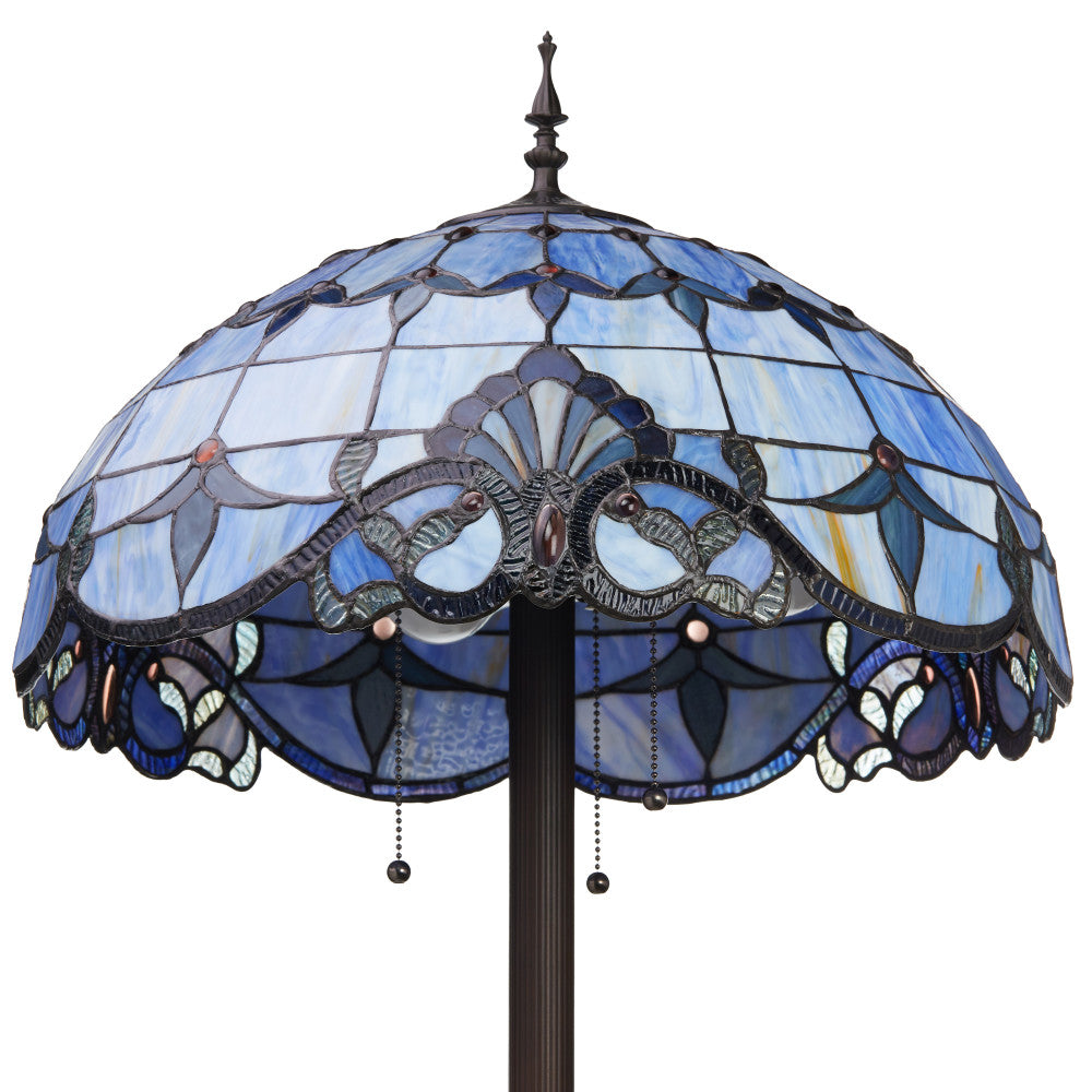 64"H Stained Glass Allistar Floor Lamp